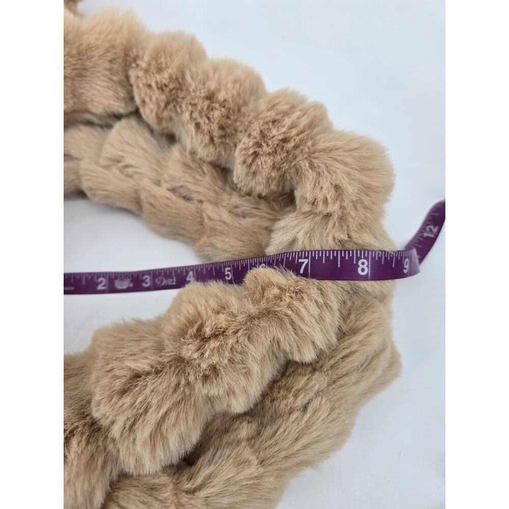 Minky Couture Blanket Annie Ripple Ecru Beige Faux Fur Large Tote Weekender Bag - Picture 9 of 11